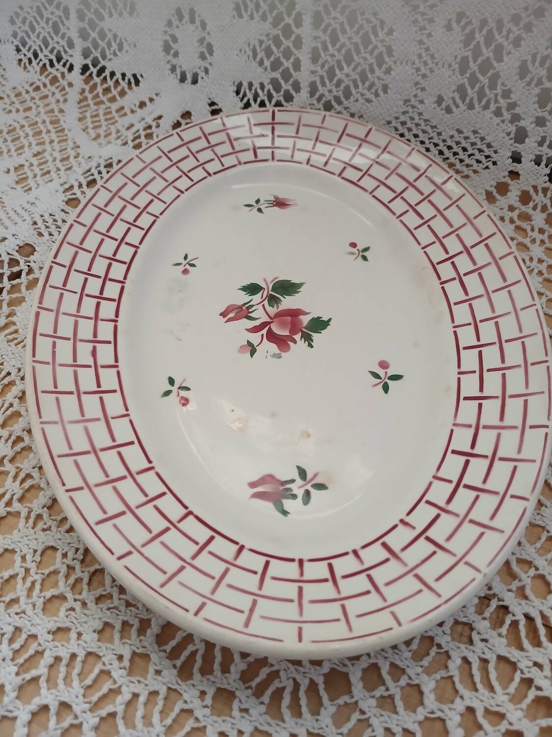 Old Digoin and Sarreguemines dish