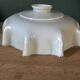 Old glass lampshade, pale green