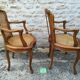 Louis xv style canne chairs