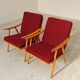 Pair of Boomerang armchairs Antonin Suman TON Thonet 1960