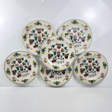 Set de 6 assiettes à dessert de Noël, 1980