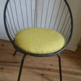 Basket chair, iron, 1950s.