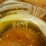 Vintage mortar and pestle from the glassworks of Biot 70s