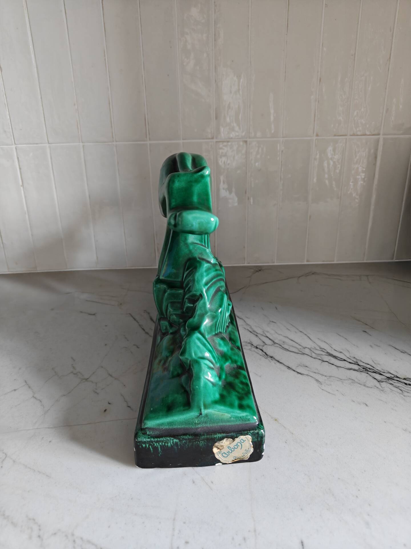 Sculpture of a greyhound