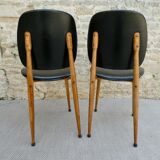 Paire de chaises Baumann, modèle Pégase