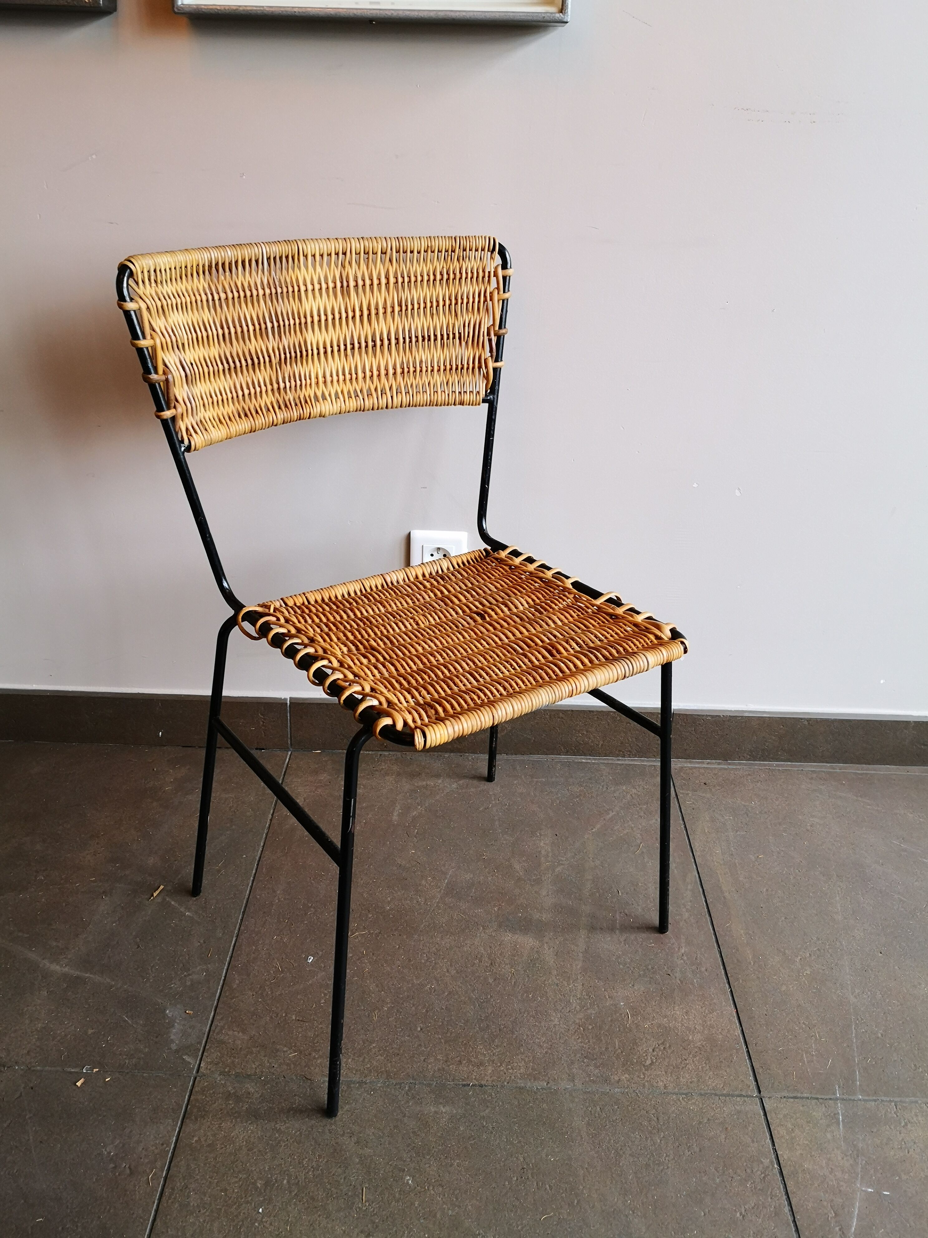Rattan chair, Germany, 70s