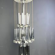 Lustre cascade chromé vintage, années 1970