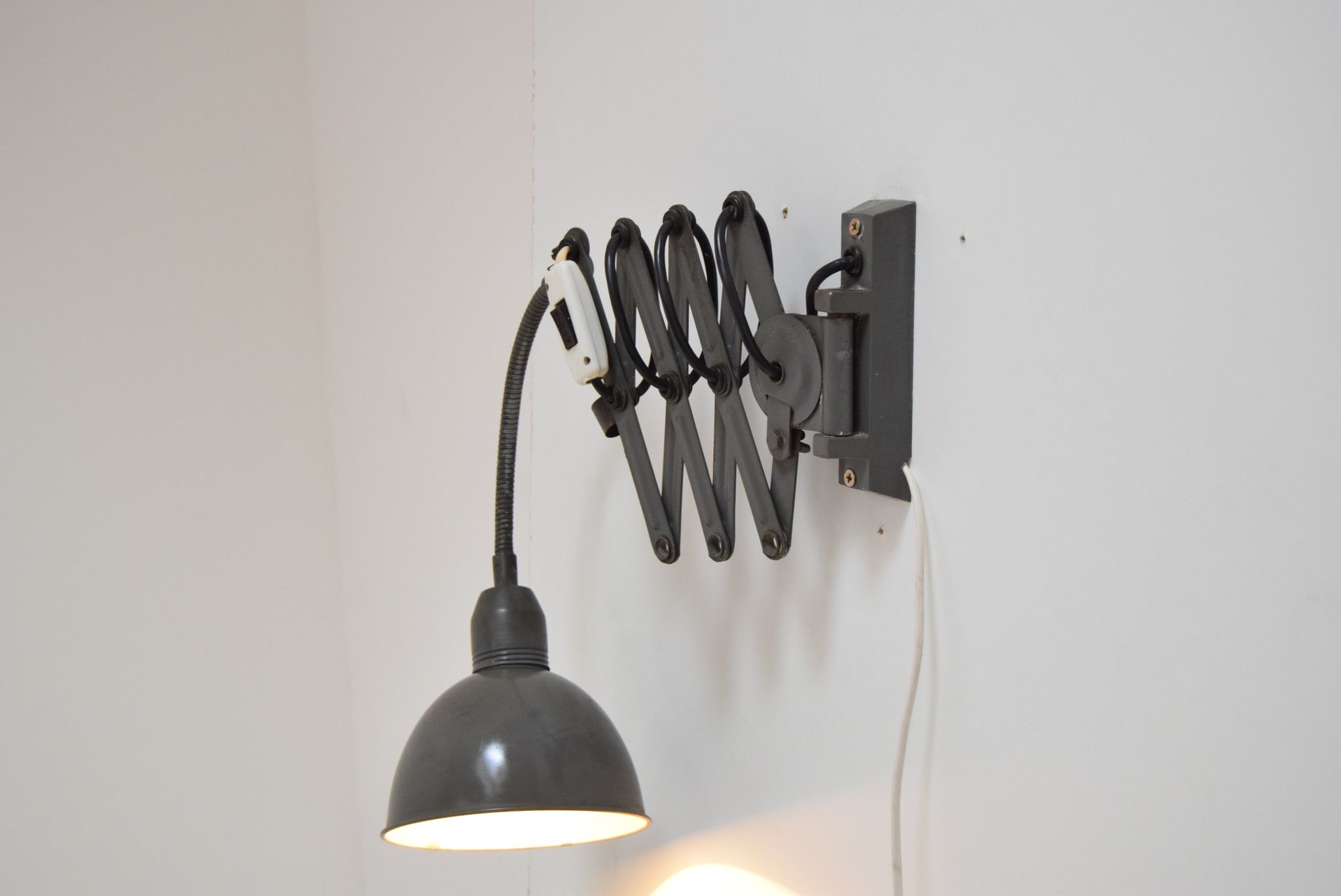 Adjustable Industrial Wall Lamp,Instala Decin,1960’s.