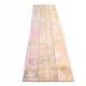 2x9 Turkish Pink & Brown Hallway Vintage Runner Rug, 77x270Cm