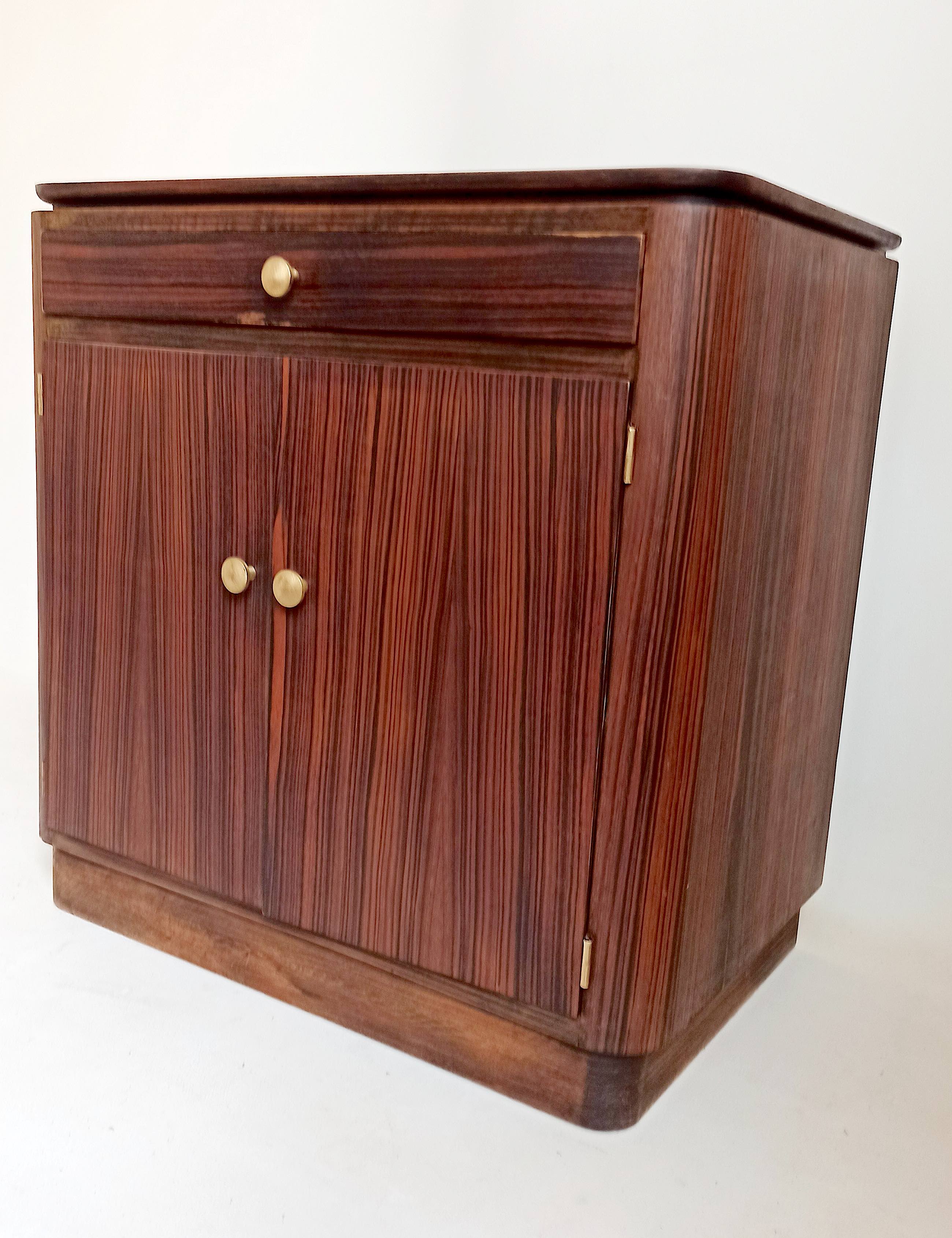 Meuble art déco bois macassar