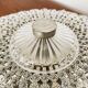 Floral Crystal Glass Flush light