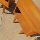 Set of 2 bedside tables Scandinavian style 1960 50 light wood