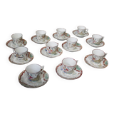 Service à café en porcelaine japonisant