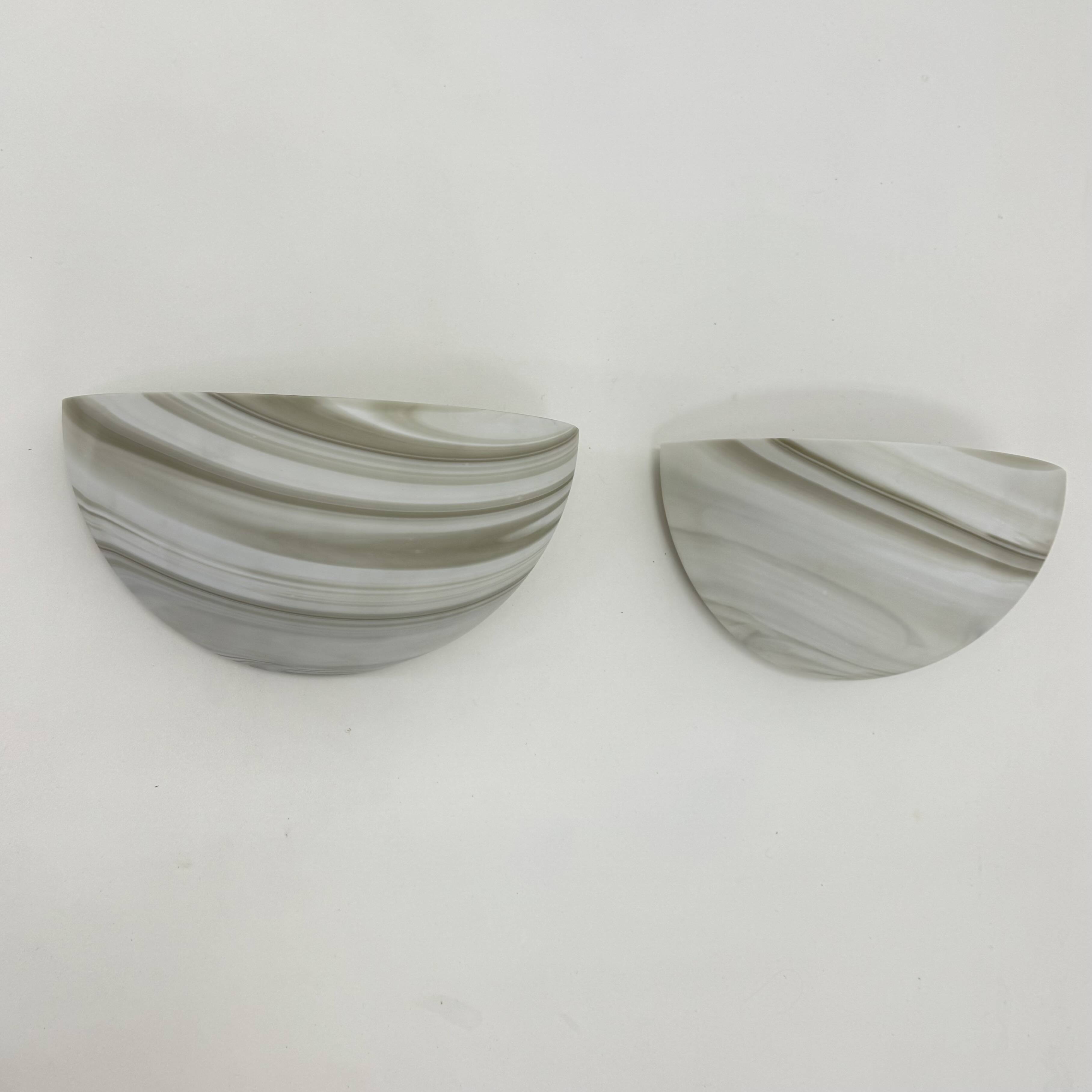 Set of 2 large Peil & Puzzler Carrara wall lamps sconce , 1970s