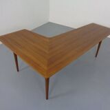 Large Danish Boomerang Teak Coffee Table, 1960s