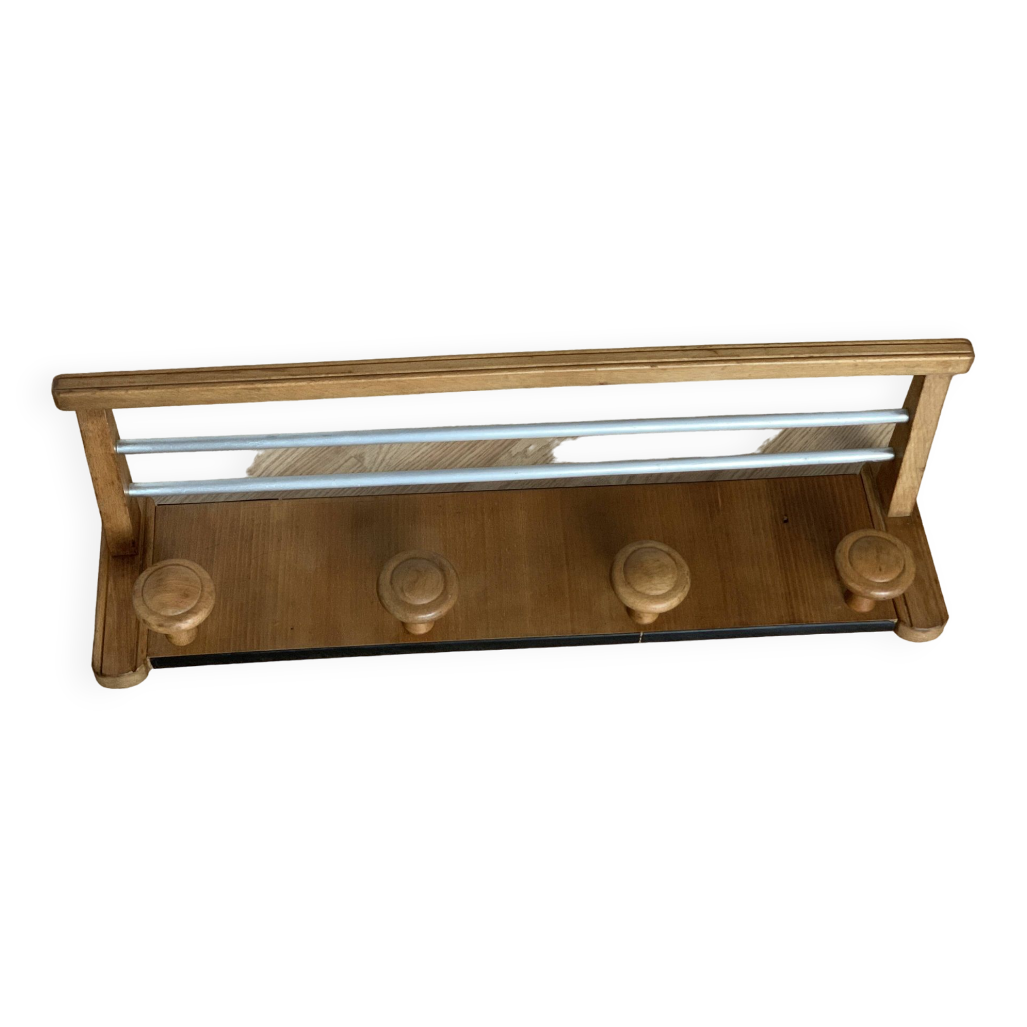 Vintage wall coat rack