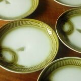 Earthenware fish service Moulin des loups France