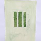 Peinture minimaliste géométrique Vert