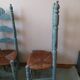 Rustic farm straw country chairs