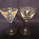 Set of 17 mismatched shot glasses
