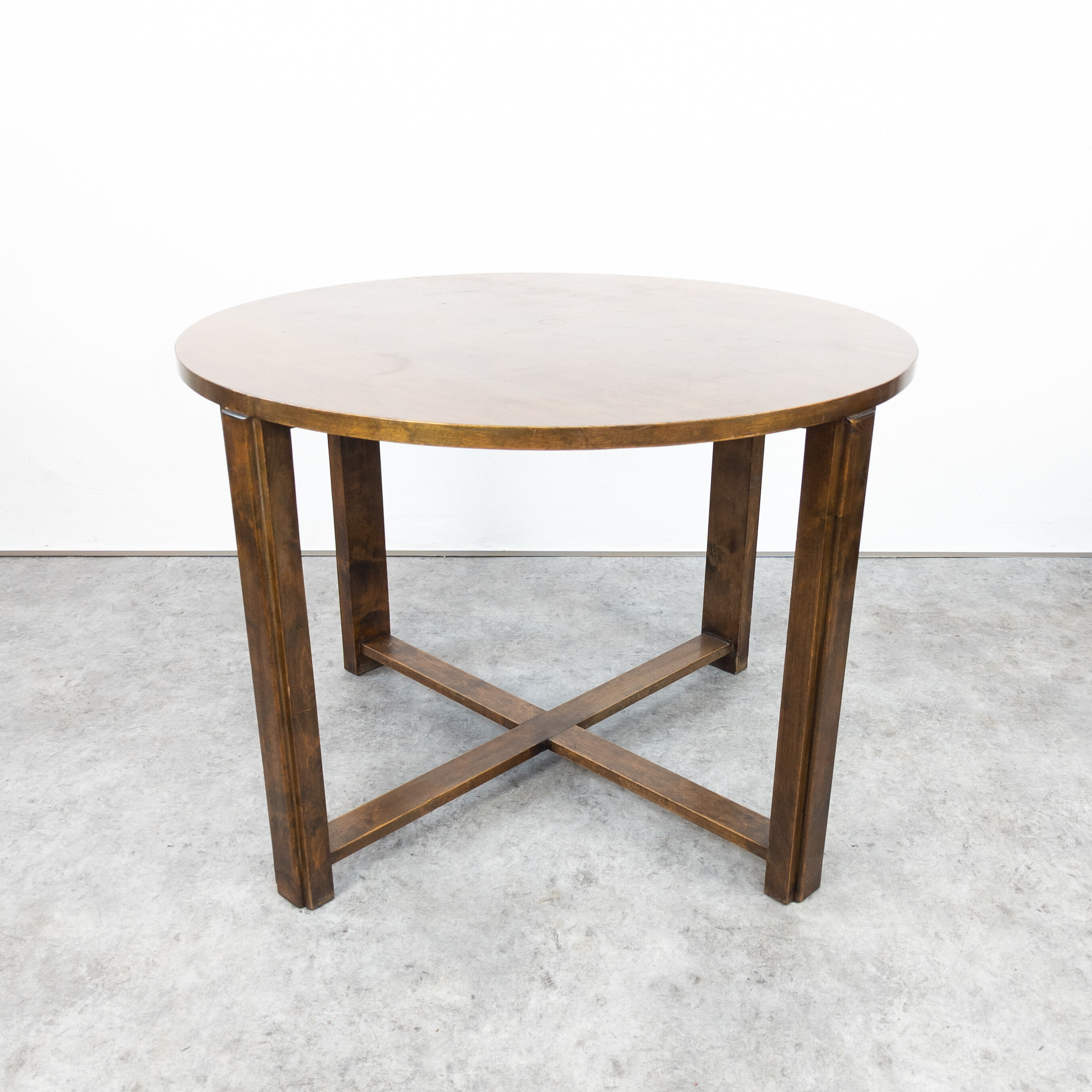 Vintage oak dining table from UP Závody, 1930's