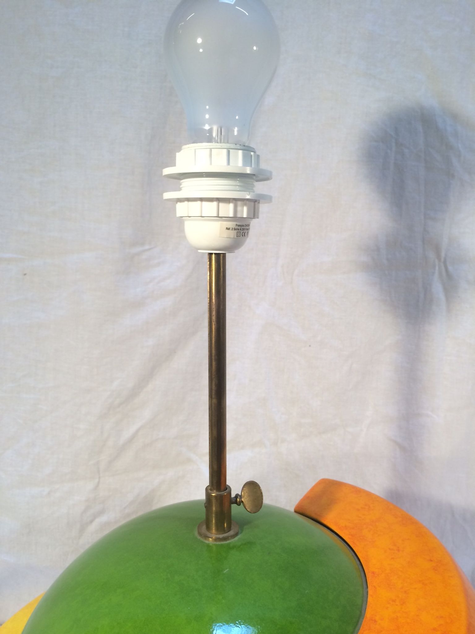 Vintage lamp "Laurence" ball format by François Chatain for Roche Bobois - 80s