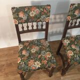Pair of henri ii style chairs with tapestry