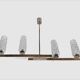 Chandelier mid century modern geometric shape 1 meter long
