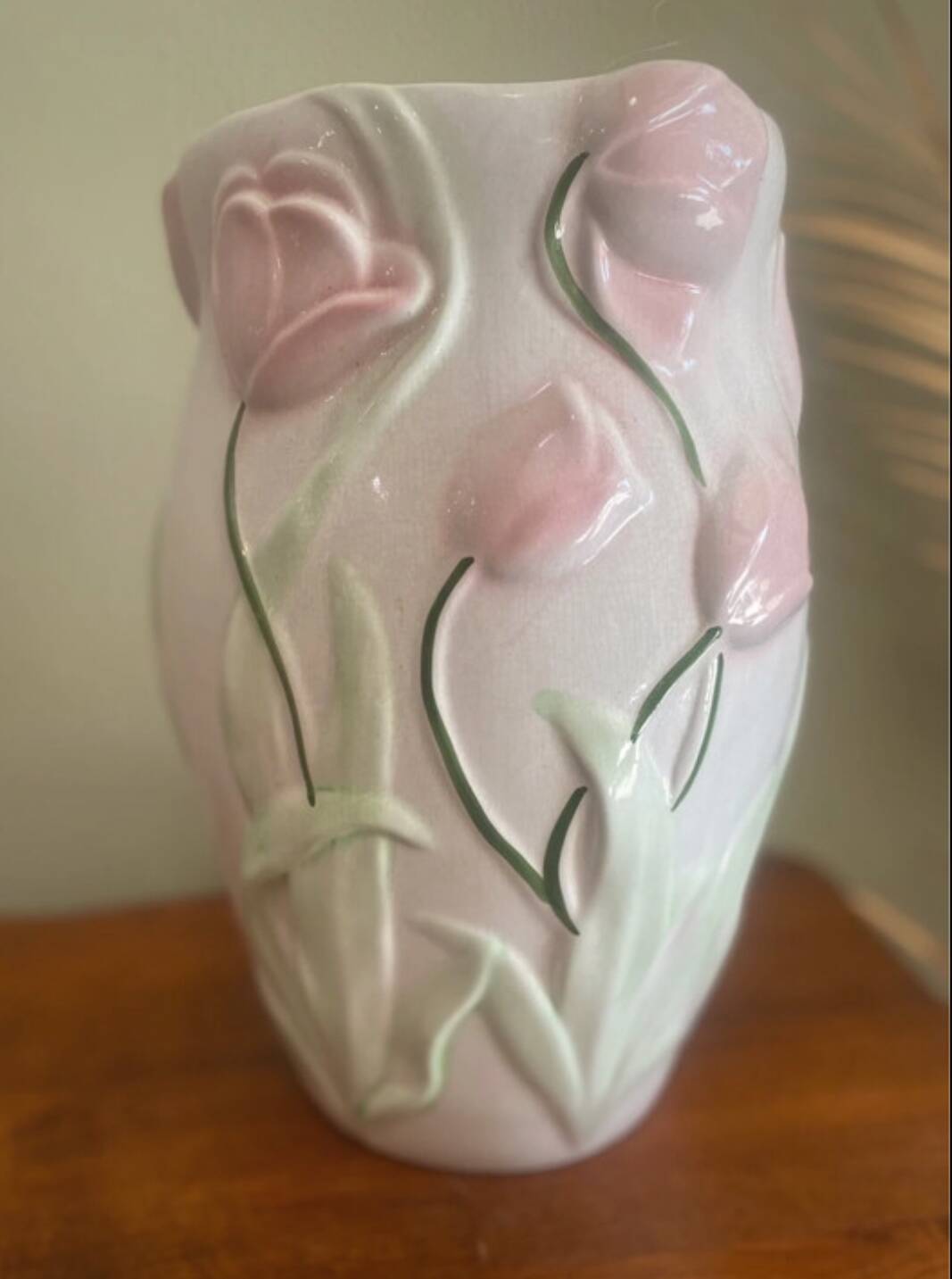 Tulip Barbotine Vase
