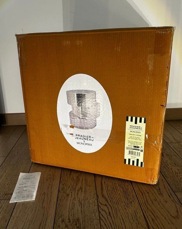 Pradier Jeauneau Monoprix metal stool