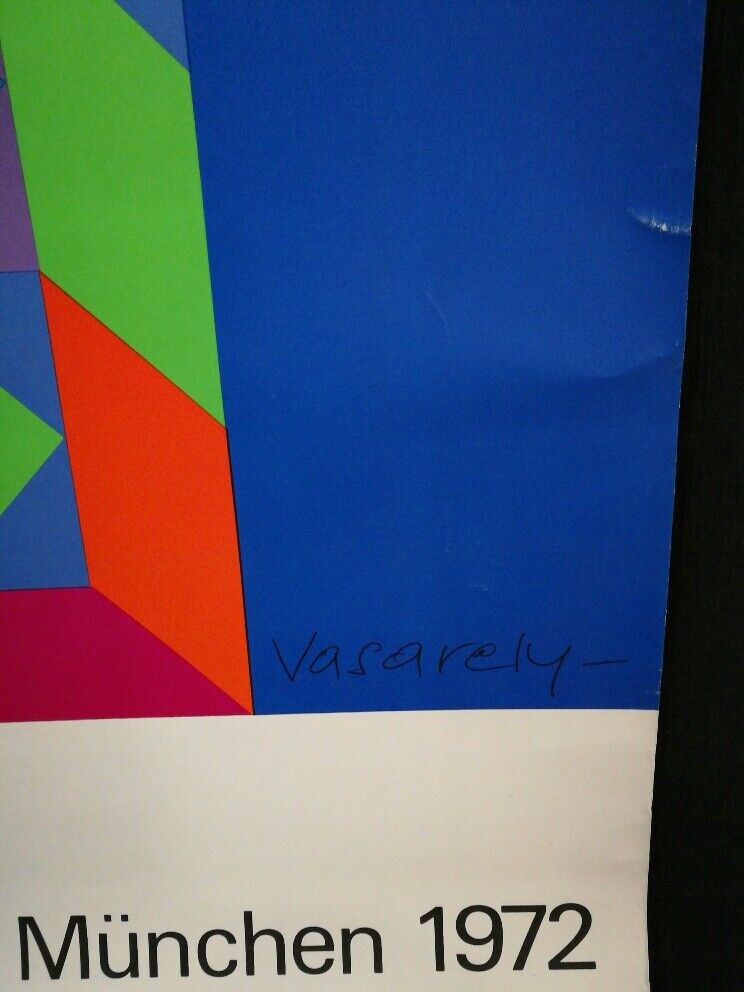 Poster original Olympic Games of Munich 72 Vasarely