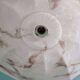 Art Deco pendant light in pink marbled opaline, Scailmont, 1920-30