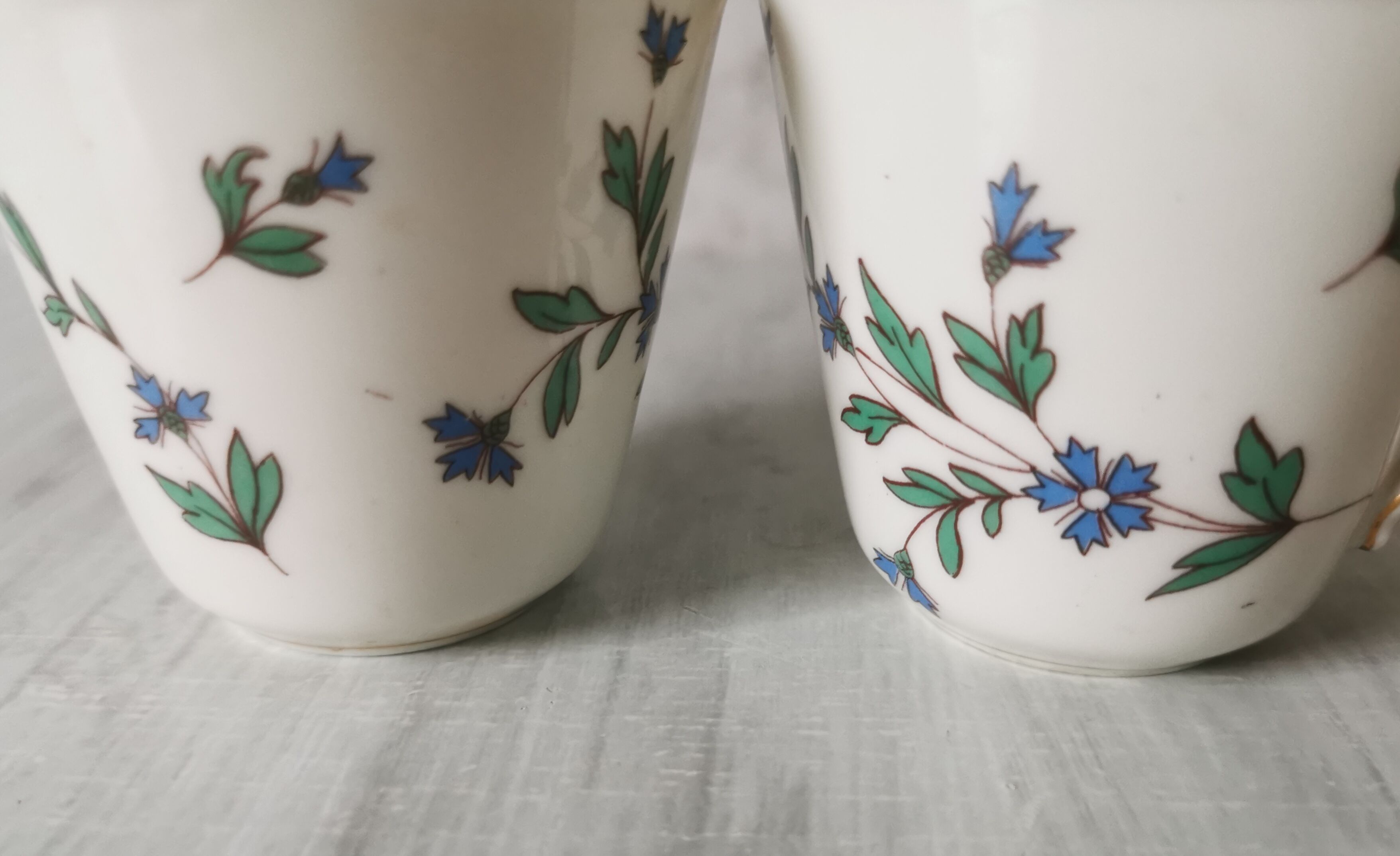 Porcelain barbel tea set Limoges Guérin