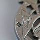 Large Silver Metal and Bois D'Amourette Fish Service Cover