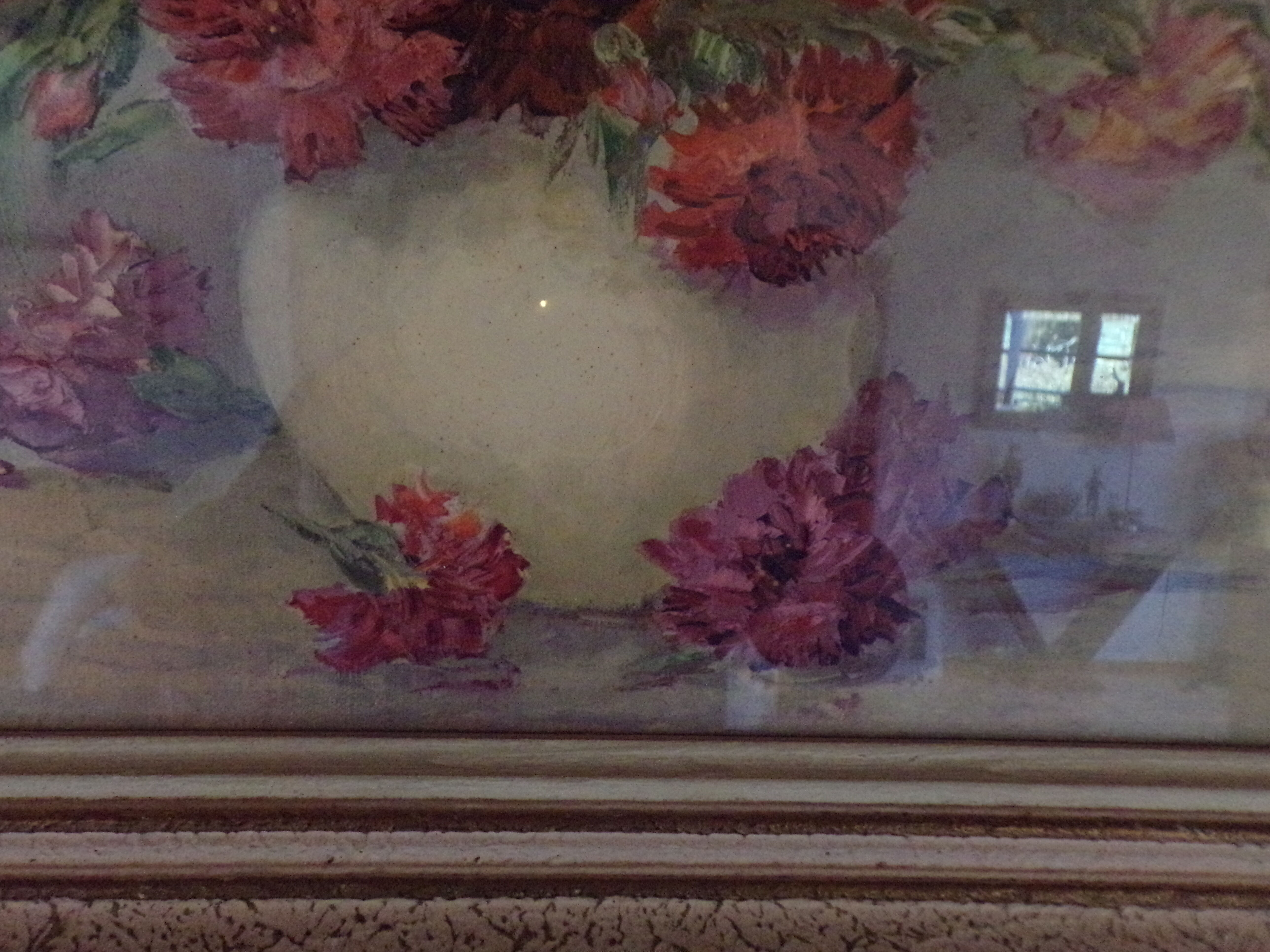 Simone Lalanne-bascle peinture "bouquet de fleurs"
