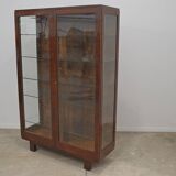 Vitrine fonctionnaliste art deco, années 1930, tchécoslovaquie