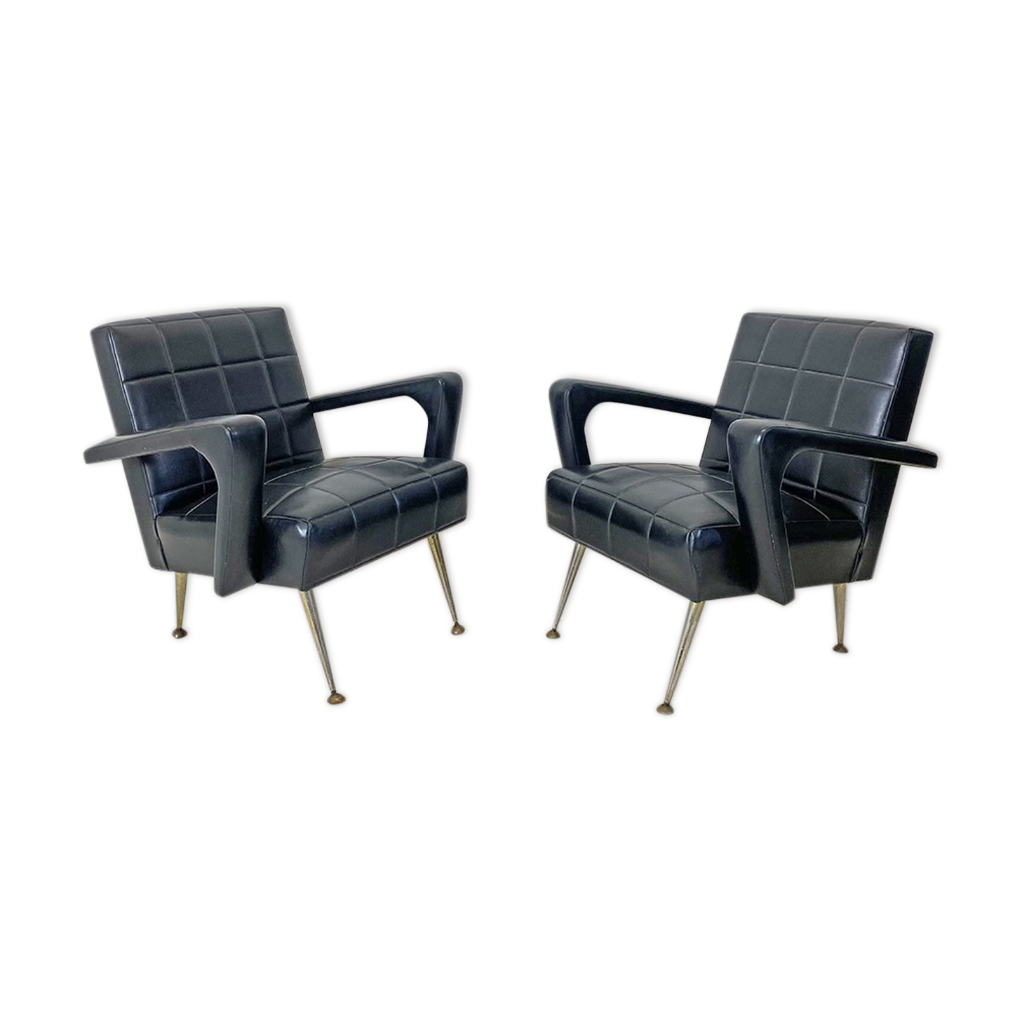 Paire de fauteuils vintage 60's