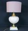 Le Dauphin, French Ceramic and Brass Table Lamp, Mid-Century Signed