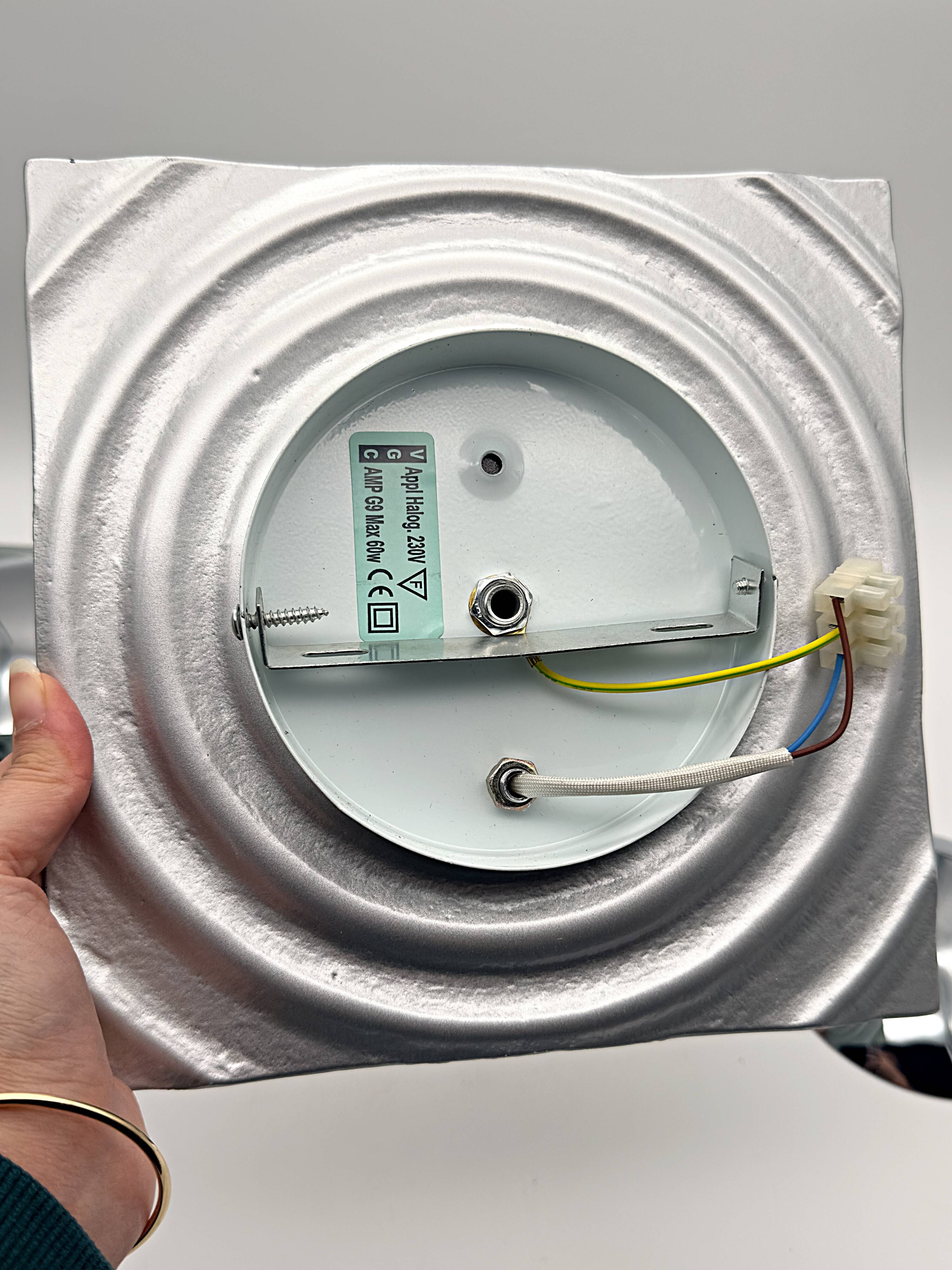 Set of 2 vintage 1990s Paul Neuhaus silver wall sconces