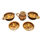 Breakfast set in HB Henriot Quimper stoneware