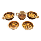 Breakfast set in HB Henriot Quimper stoneware