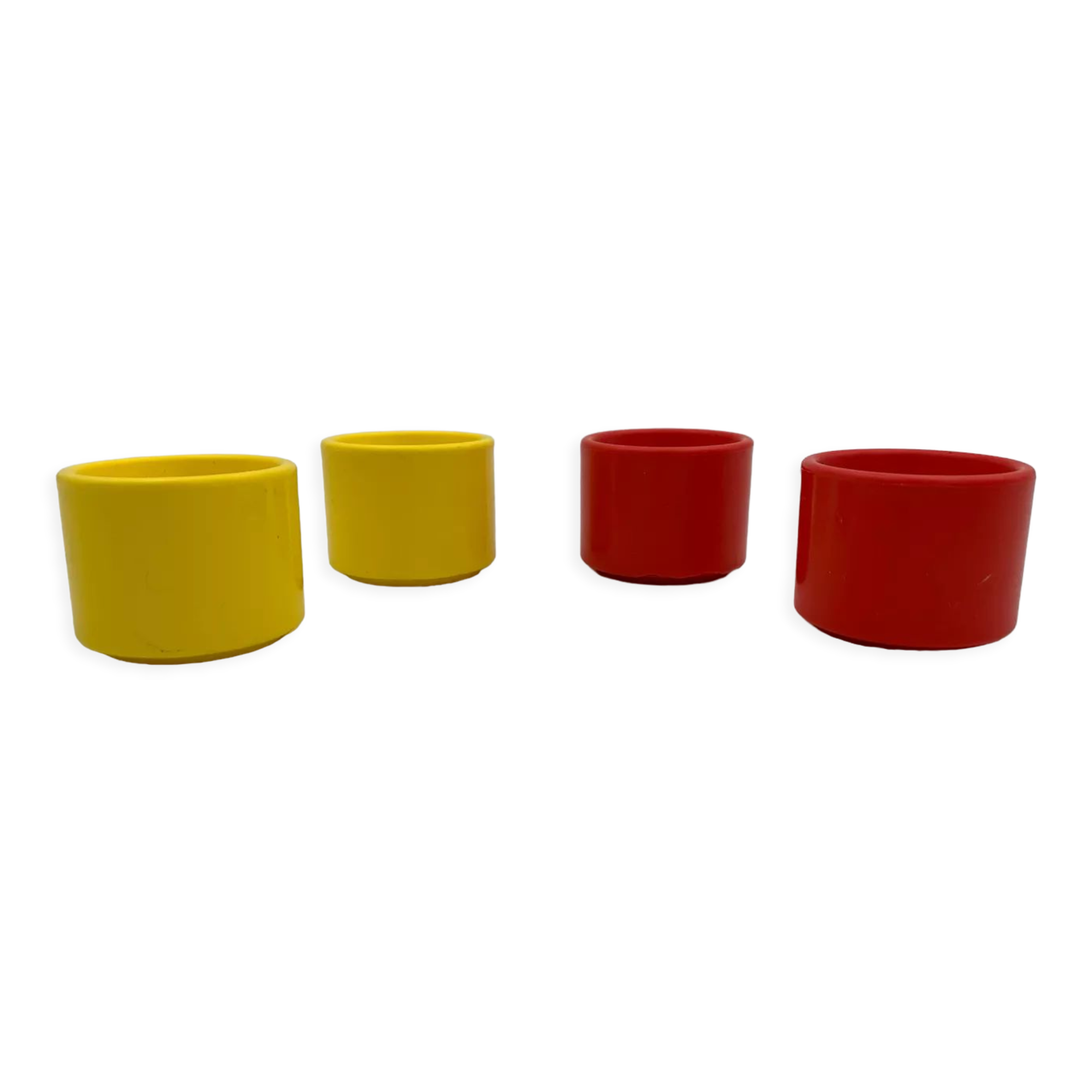 4 vintage egg cups, Sitap France, 1970s