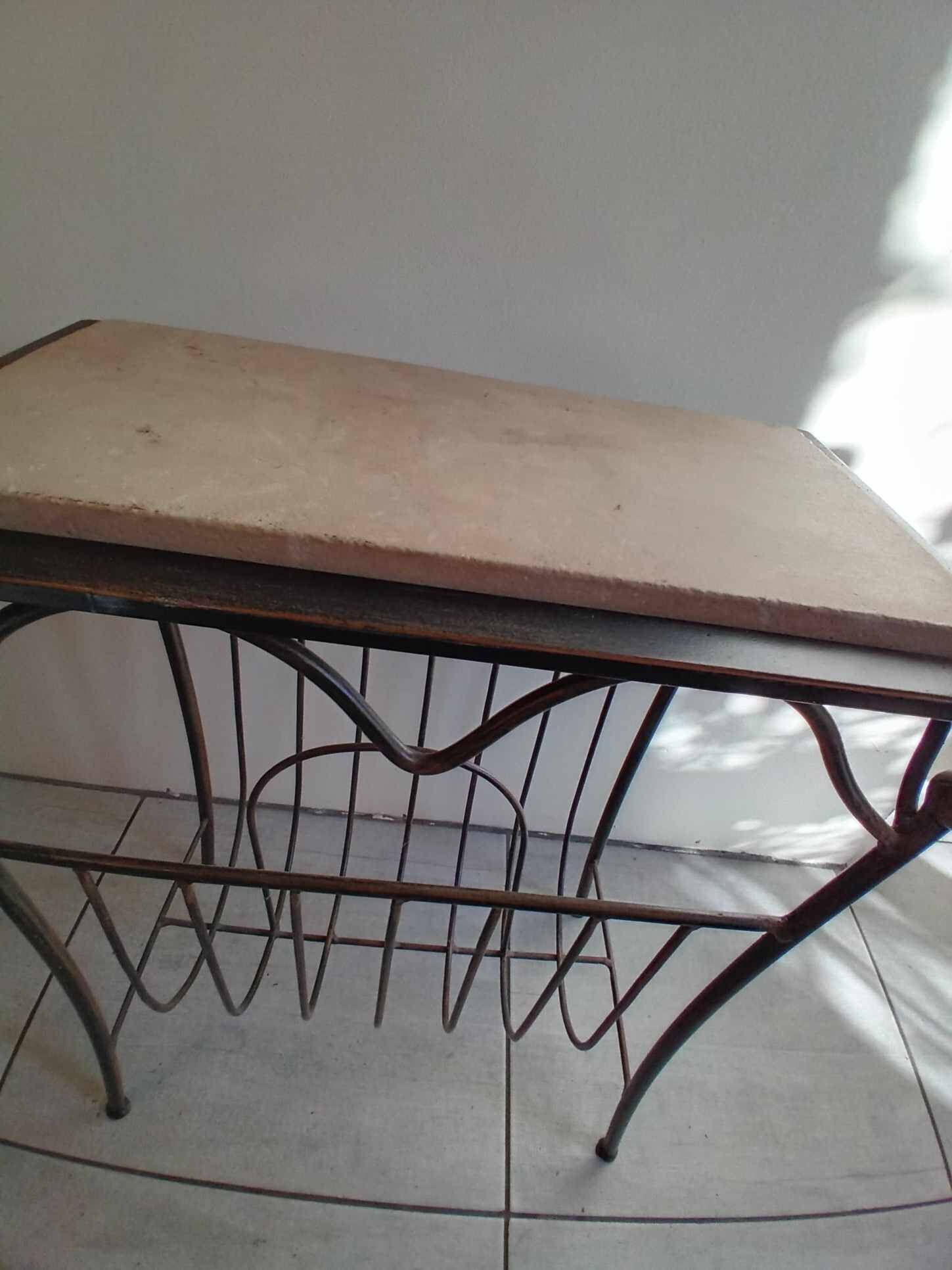 Side table magazine rack 1950s