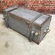 Wooden military transport trunk