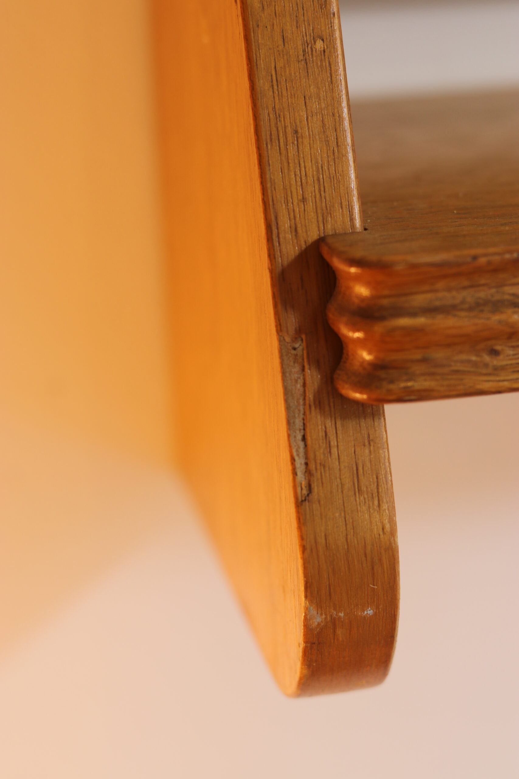 Pair of 1950s wooden wall shelves