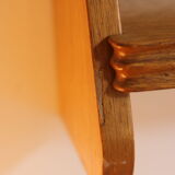 Pair of 1950s wooden wall shelves