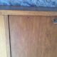 Rattan cabinet with integrated illuminating secretary vintage 1960