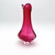 Set of 2 Organic Art Vases Josef Hospodka - Sommerso Fuchsia