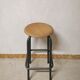 Industrial metal and wood stool