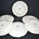 Sarreguemines set of 6 flat plates Obernai village Alsace by Loux